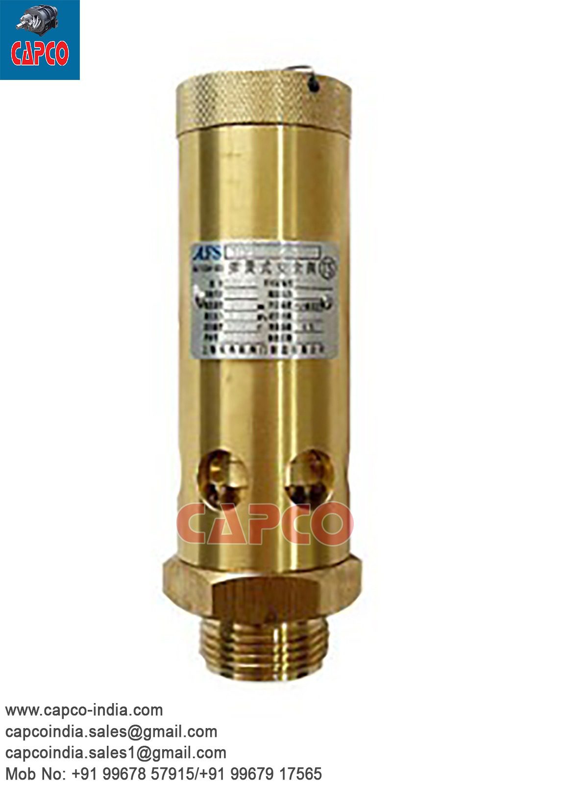 SAFETY VALVE - 0830100918