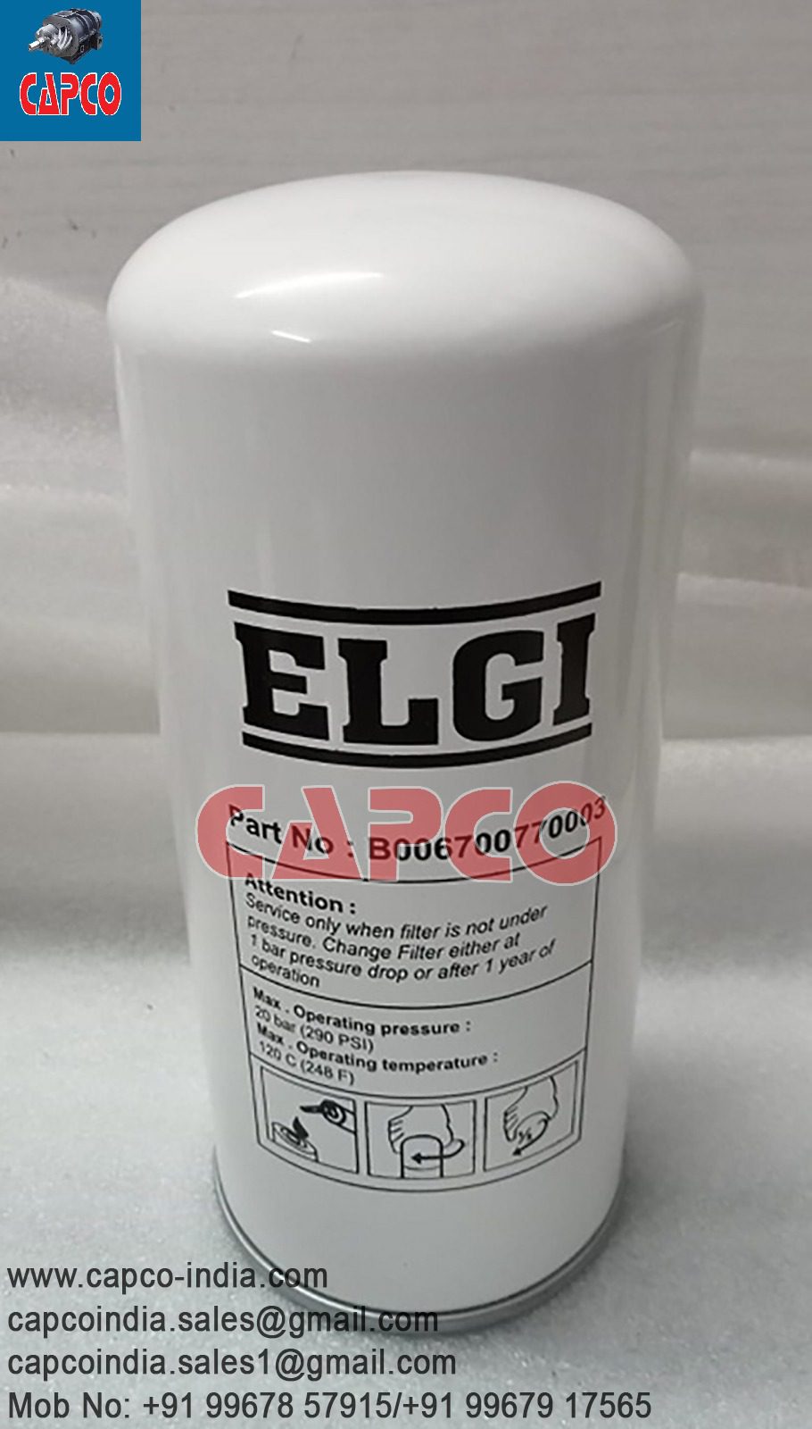 OIL SEPARATOR - B006700770003 ELGI PRINT